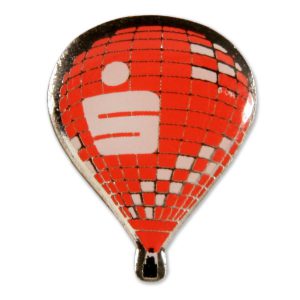 Ballonpin Siebdruck Sparkasse