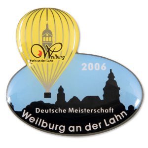 Ballonpin Siebdruck Weilburg